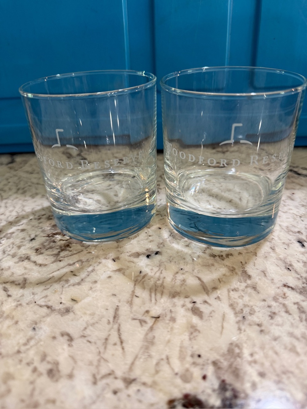 Woodford Reserve Etched Whiskey Glasses - set of 2